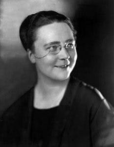 Portrait of Dorothy L Sayers, apologist and spiritual writer. She authored the essay The Lost Tools of Learning