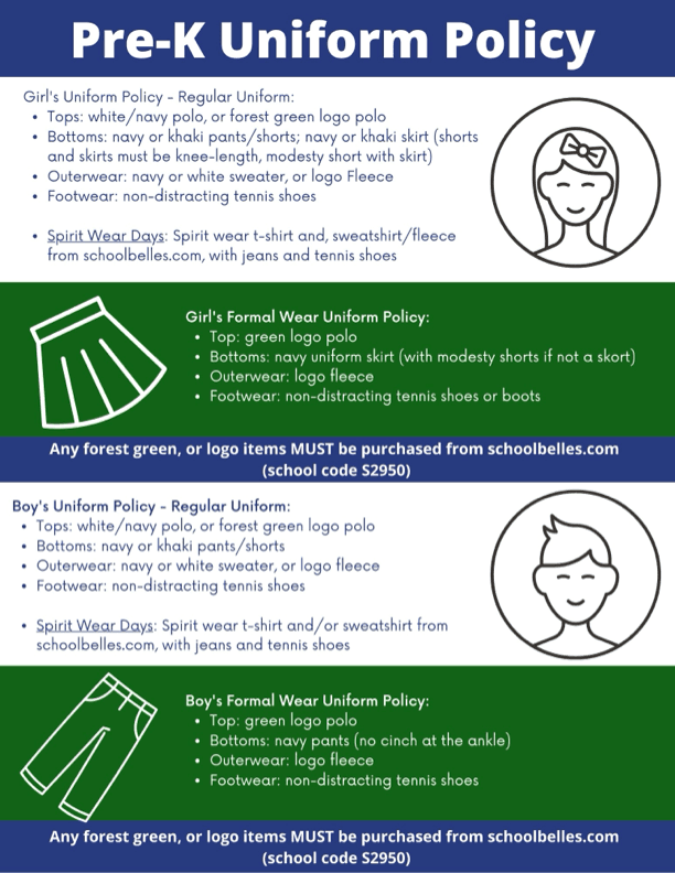Pre-K uniform policy document
